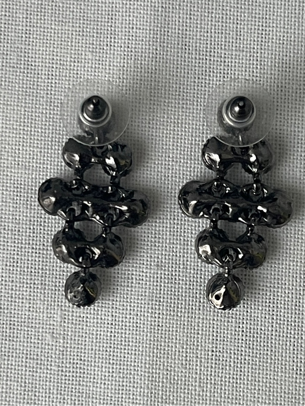 Elegant Gunmetal Drop Earrings - Women Jewelry
